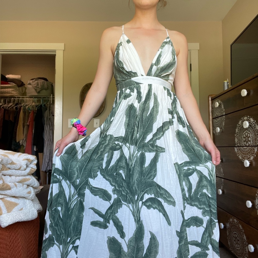 Tropical maxi dress